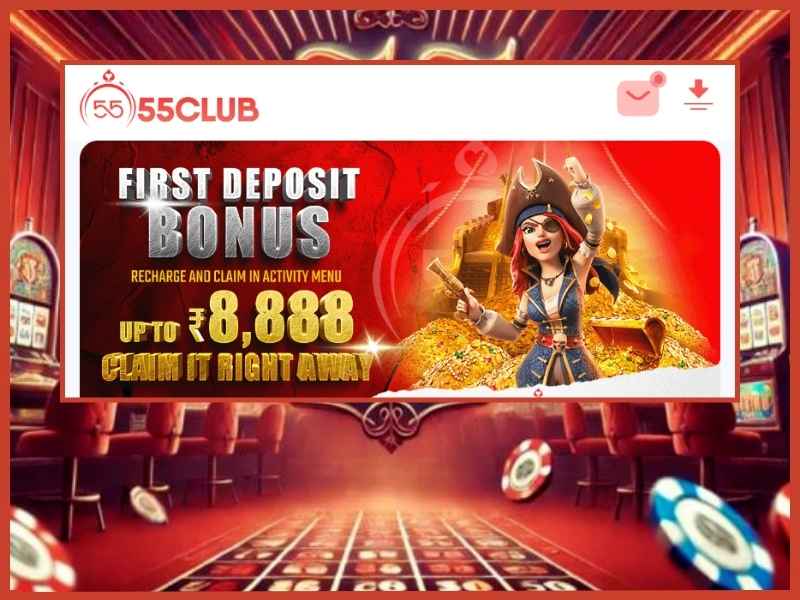 55Club first deposit bonus